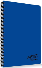 ÇINAR DEFTER A4 MOTTO SPİRALLİ PP KAPAK 60 YP. KARELİ 73605