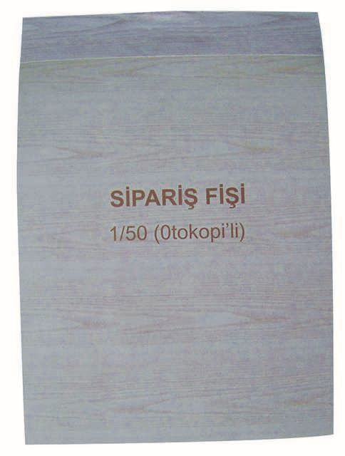 DİLMAN SİPARİŞ FİŞİ 1/50 2 NÜSHA 4213