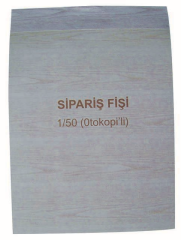 DİLMAN SİPARİŞ FİŞİ 1/50 2 NÜSHA 4213