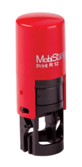 MOBİSTAMPS KAŞE YUVARLAK RC-12 SİYAH KEÇELİ