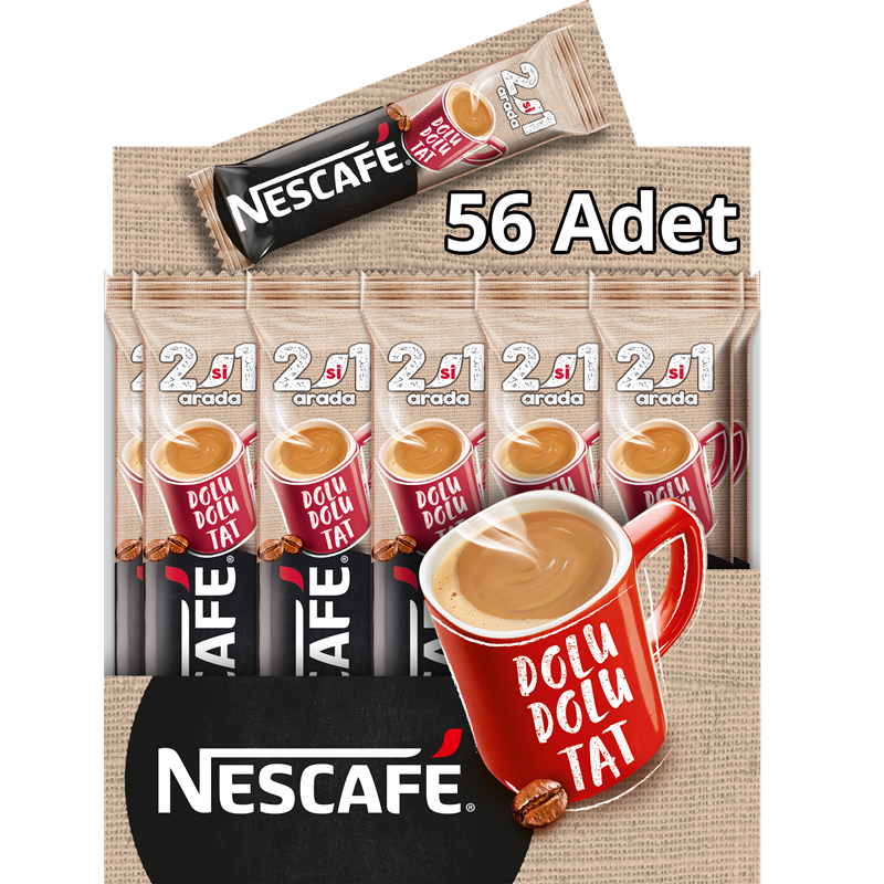NESCAFE 2 Sİ 1 ARADA KAHVE 10 GR 56 LI 12515293