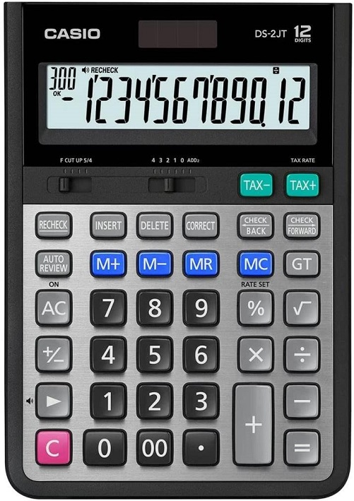 CASIO HESAP MAKİNESİ MASAÜSTÜ DS-2JT 12 HANE