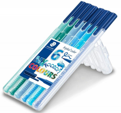 STAEDTLER KEÇELİ KALEM 6LI OKYANUS 323 SB6CS5