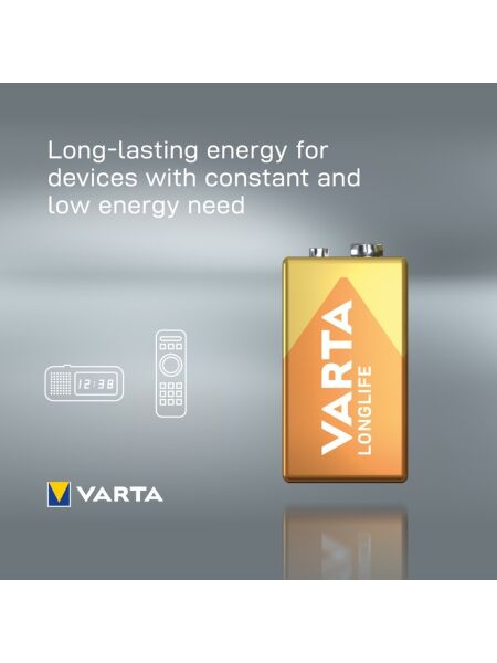 VARTA ALKALİN LL TEKLİ 9 VOLT 4122101411