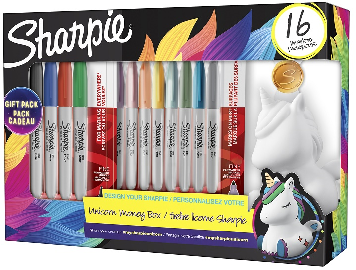 SHARPIE PERMANENT SET FINE 16 LI UNİCORN KUMBARA HEDİYELİ 2164411
