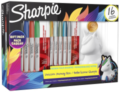SHARPIE PERMANENT SET FINE 16 LI KUMBARA HEDİYELİ TEK BOYNUZ 2164411