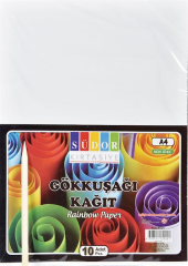 SÜDOR KAĞIT A4 GÖKKUŞAĞI KAZIMALI SK24