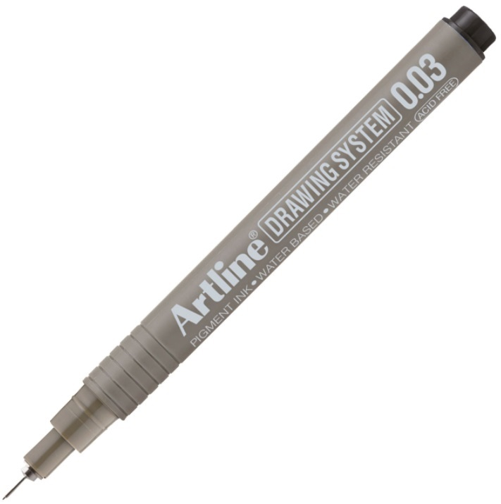 ARTLINE ÇİZİM KALEMİ DRAWING SYSTEM 2303 0.03 SİYAH