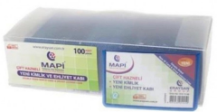 MAPİ KART KABI ÇİFT HAZNELİ LACİVERT 100 LÜ 9101262