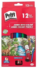 PRITT KURU BOYA JUMBO ÜÇGEN UZUN 12 RENK 1219733