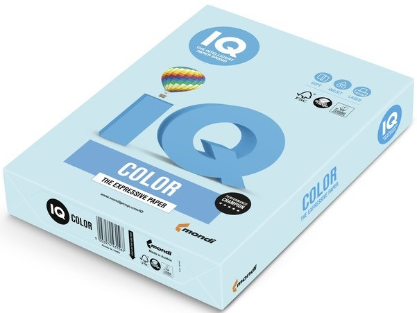 IQ RENKLİ FOTOKOPİ KAĞIDI 500 LÜ A4 80 g/m² ORTA MAVİ NE1332-MB30
