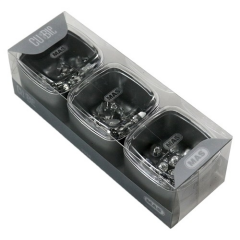 MAS MASA SETİ CUBBIE 3 LÜ PREMIUM SILVER 1334