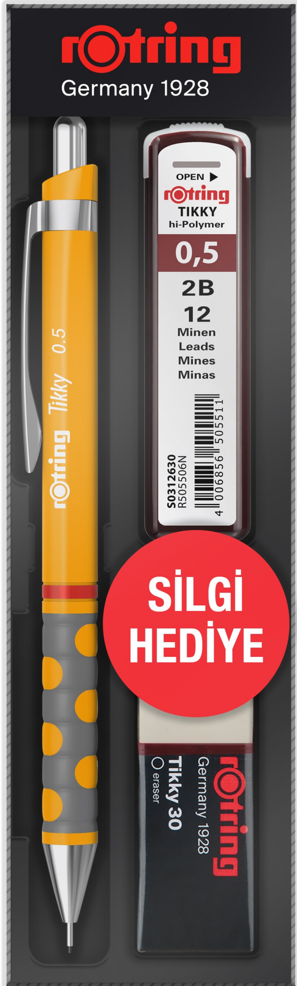 ROTRİNG VERSATİL KALEM TIKKY OKUL SETİ 0.5 MANGO TURUNCU