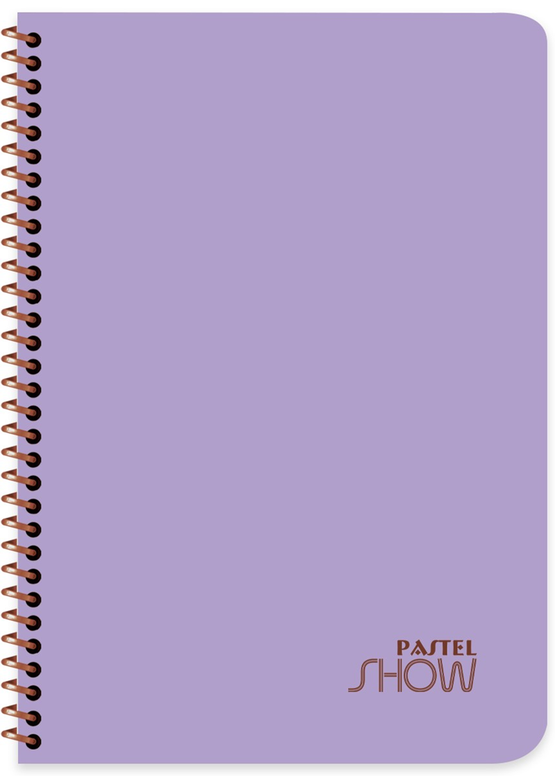 KESKİN DEFTER PASTEL SHOW A4 SPİRALLİ PP KAPAK 96 YP ÇİZGİLİ 324431-99