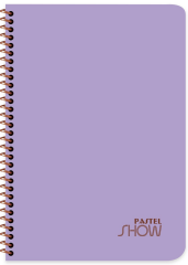 KESKİN DEFTER PASTEL SHOW A4 SPİRALLİ PP KAPAK 96 YP ÇİZGİLİ 324431-99