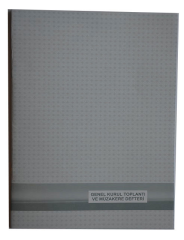 DİLMAN GENEL KURUL TOPLANTI VE MÜZAKERE DEFTERİ KARTON KAPAK 22x31.5 40 YP NUMARALI 5369