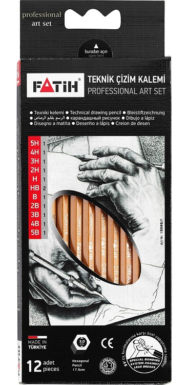 FATİH KURŞUN KALEM DERECELİ PROFESYONEL SET 15095