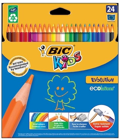 Kuru Boya Kalemi Unisex Çocuk Kids Evolution 24 Renk