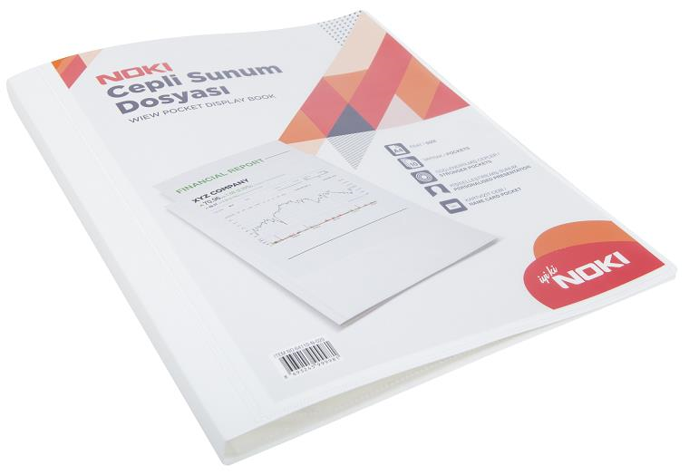 NOKİ SUNUM DOSYASI CEPLİ 100 LÜ BEYAZ 641100-N-010