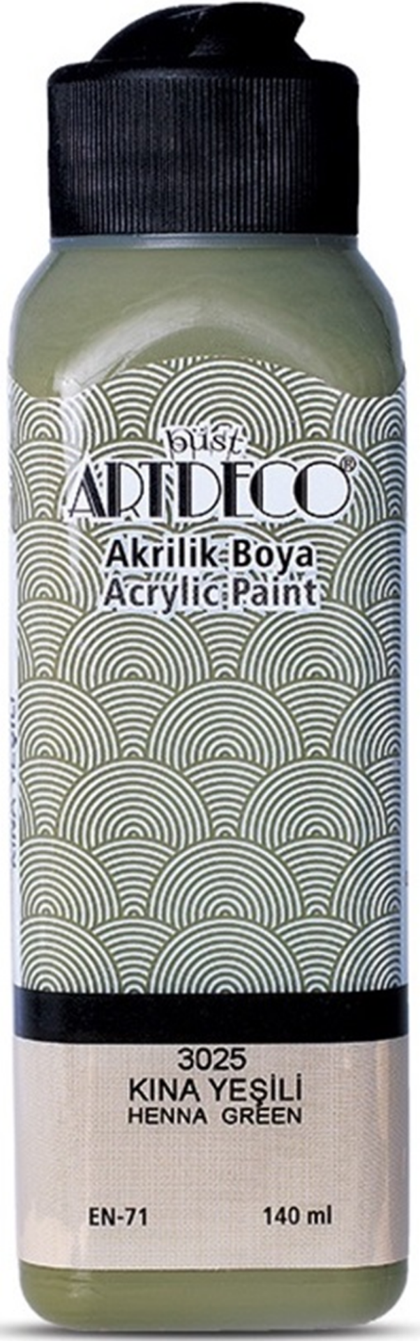 ARTDECO AKRİLİK BOYA 140 ML KINA YEŞİL Y-070R-3025