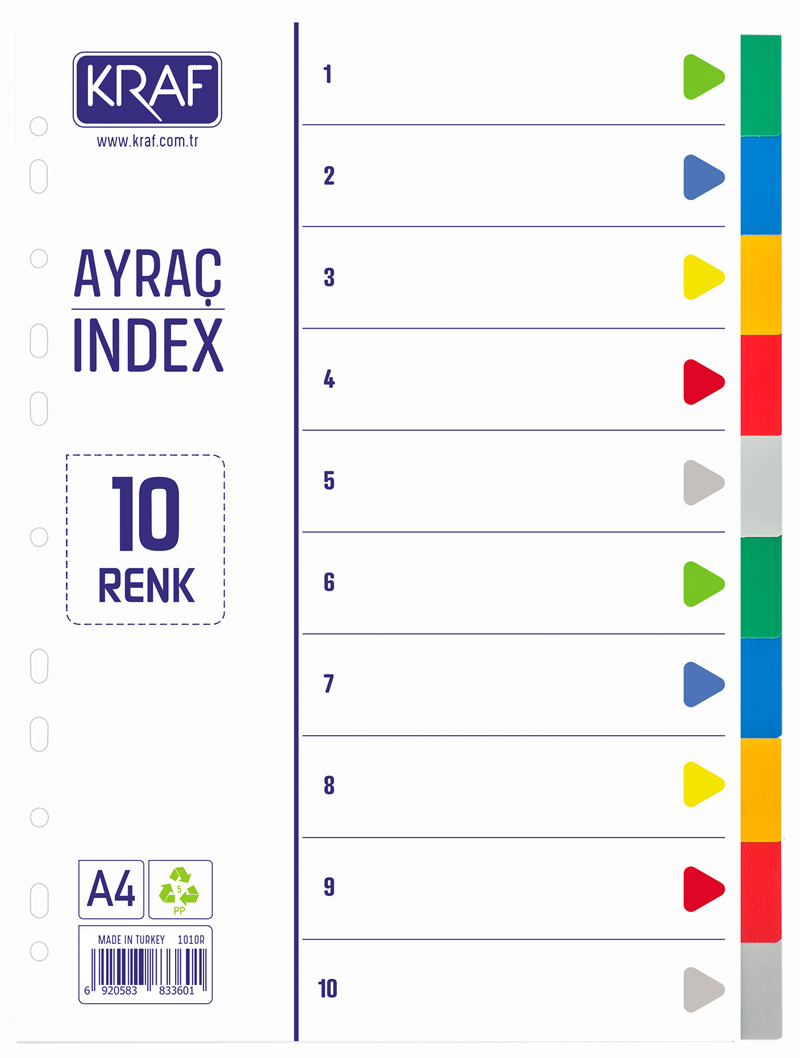 KRAF SEPERATÖR 1010R 10 RENK