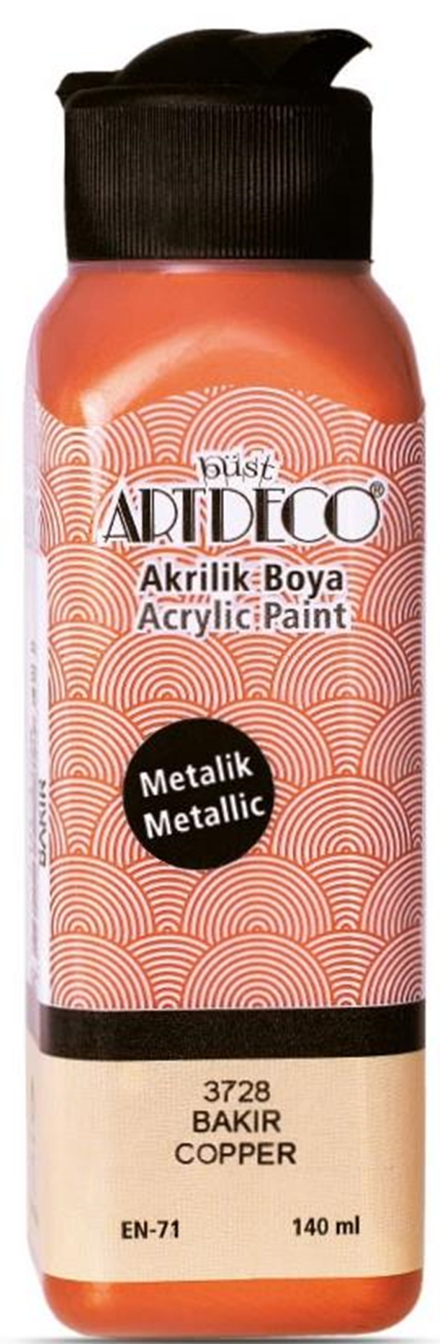 ARTDECO AKRİLİK BOYA METALİK 140 ML BAKIR Y-071R-3728