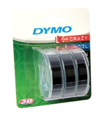 DYMO KABARTMA ŞERİT 9MM x 3MT 3 LÜ BLS. SİYAH S0847730