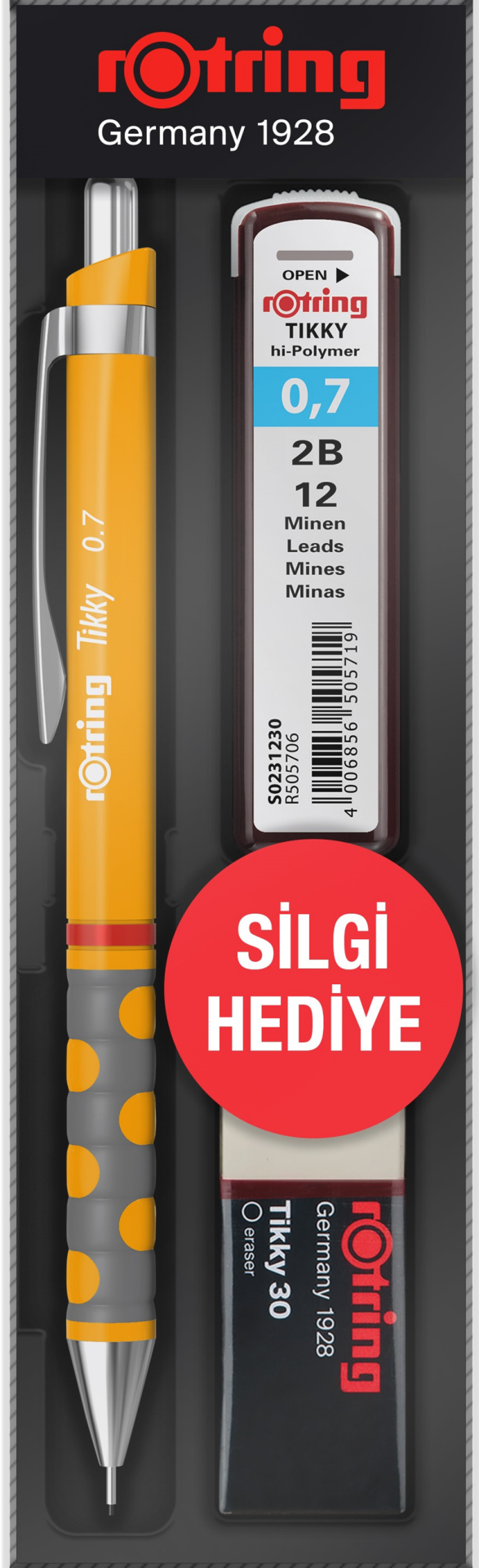 ROTRİNG VERSATİL KALEM TIKKY OKUL SETİ 0.7 MANGO TURUNCU
