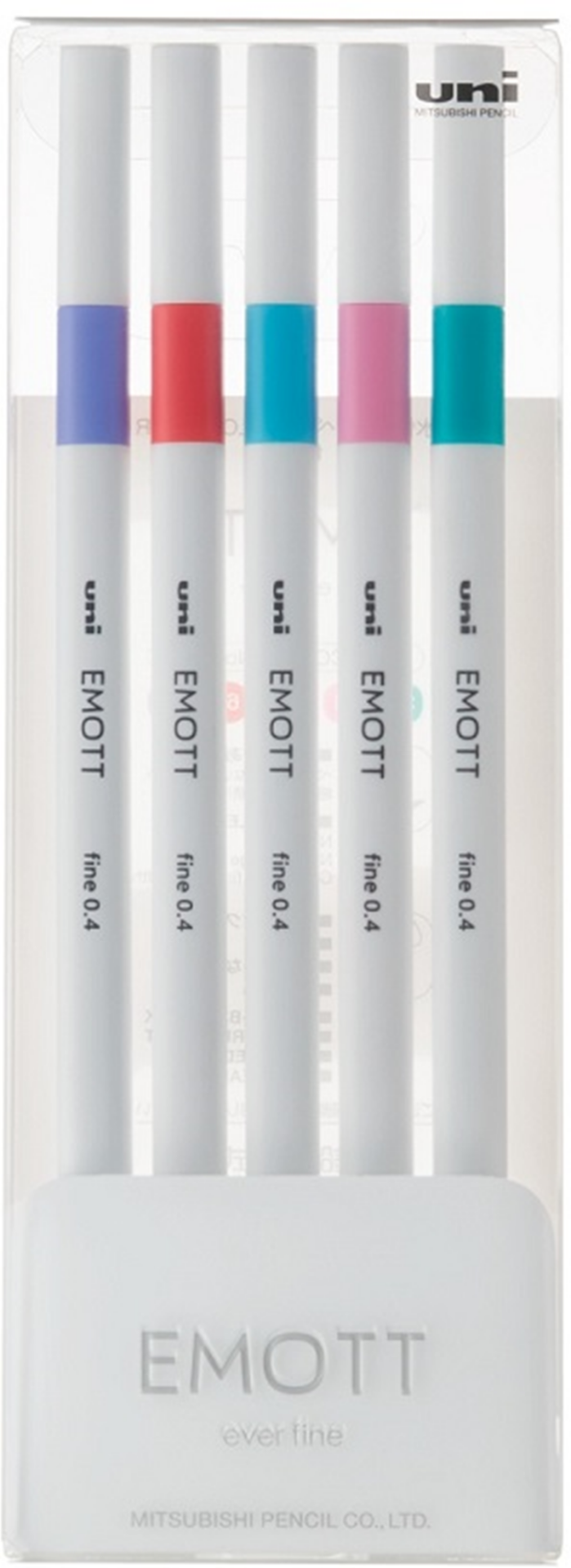UNİ FINELINER KALEM EMOTT SET PEM-SY/5C.05 0.4 ŞEKER RENKLER 5 Lİ