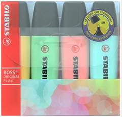 STABILO FOSFORLU KALEM BOSS ORIGINAL SET  4 LÜ PASTEL 70/4-2