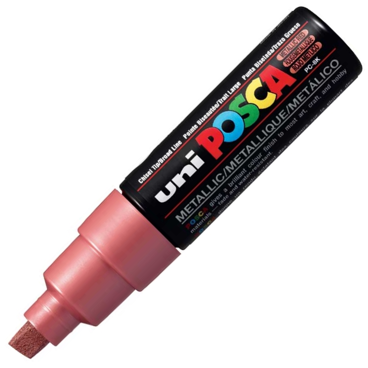 Posca PC-8K Boyama Markörü 8 mm Kesik Uç METALİK KIRMIZI