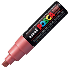 Posca PC-8K Boyama Markörü 8 mm Kesik Uç METALİK KIRMIZI