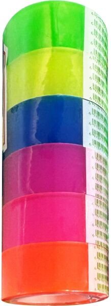 MAS BANT SETİ 2668 ŞEFFAF 18 MM x 9 M 6 RENK SET