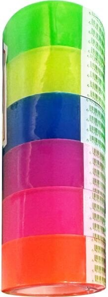 MAS BANT SETİ 2668 ŞEFFAF 18 MM x 9 M 6 RENK SET