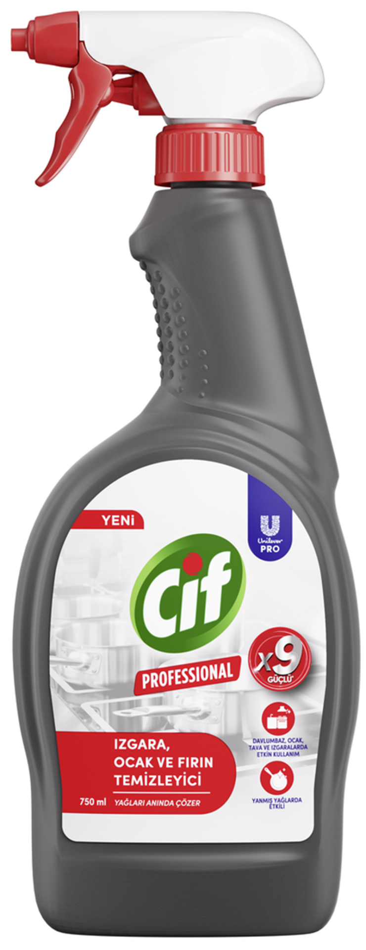 CİF PROFESSİONAL IZGARA OCAK FIRIN TEMİZLEYİCİ 750 ML 64825939