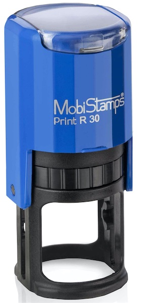 MOBİSTAMPS KAŞE YUVARLAK R-30 KIRMIZI KEÇELİ