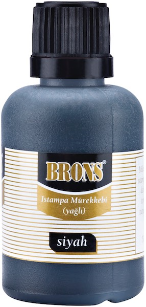 BRONS ISTAMPA MÜREKKEBİ  50 CC SİYAH BR-328