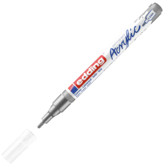 EDDING AKRİLİK MARKÖR İNCE UÇLU E-5300 GÜMÜŞ 923