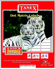 TANEX BİLGİSAYAR ETİKETİ TW-0022 22 X 55 MM 3 LÜ