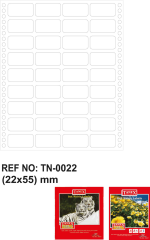 TANEX BİLGİSAYAR ETİKETİ TW-0022 22 X 55 MM 3 LÜ