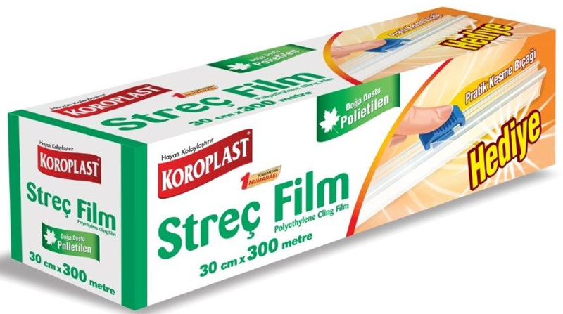 KOROPLAST STREÇ FİLM ENDÜSTRİYEL 30 CM x 300 MT ST03500042