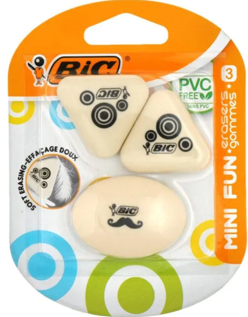 BIC SİLGİ MİNİ FUN 3 LÜ BLS. 927870