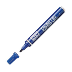 PENTEL PERMANENT MARKÖR N50 YUVARLAK UÇ MAVİ METAL GÖVDE Y N50-C