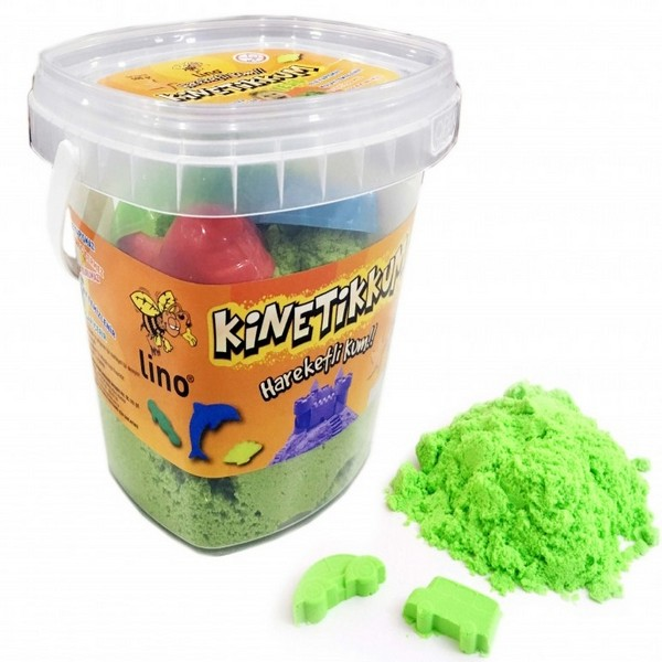 LİNO KİNETİK KUM 500 GR KOVA YEŞİL LN-500Y