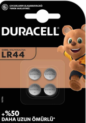 DURACELL PİL DÜĞME 1,5V 4 LÜ LR44