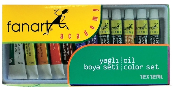 FANART ACADEMY YAĞLI BOYA SETİ 12x12 ML F-12999.121