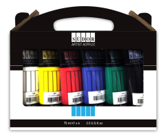 SÜDOR AKRİLİK BOYA SET 6x75 ML TÜP MA075-X6