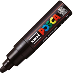 UNİ POSTER MARKÖRÜ POSCA PC-7M 4.5-5.5 SİYAH