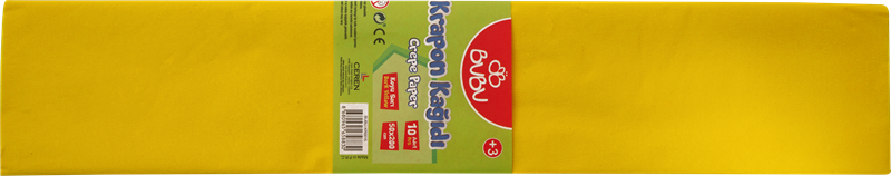 BU-BU KRAPON KAĞIDI 10'LU KOYU SARI (RLN007) BUBU-KR0015