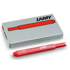 LAMY DOLMA KALEM  KARTUŞU KIRMIZI 5 Lİ T10K